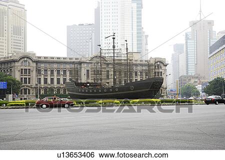 China, Liaoning Province, Dalian, Gang'ao Square View Large Photo Image Stock Photograph - China, Liaoning Province, Dalian, Gang'ao Square. Fotosearch