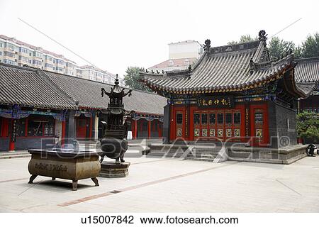 Stock Image - China, Liaoning Province, Shenyang, Taiqing Palace. Fotosearch