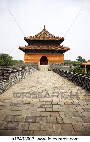 Stock Image - China, Liaoning Province, Shenyang, Northern Mausoleum. Fotosearch