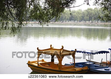 China, Liaoning Province, Shenyang, Recreational Boats moored in lake View Large Photo Image Stock Image - China, Liaoning Province, Shenyang, Recreational Boats moored in lake. Fotosearch