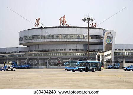 Stock Photo - China, Liaoning Province, Shenyang Airport. Fotosearch