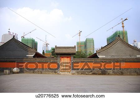 China, Liaoning Province, Shenyang, Ancient houses in city View Large Photo Image Stock Photography - China, Liaoning Province, Shenyang, Ancient houses in city. Fotosearch
