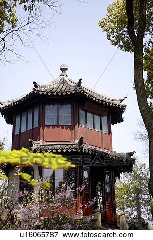 China, Suzhou, pavilion in the Humble Administrator's Garden View Large Photo Image Stock Photo - China, Suzhou, pavilion in the Humble Administrator's Garden. Fotosearch