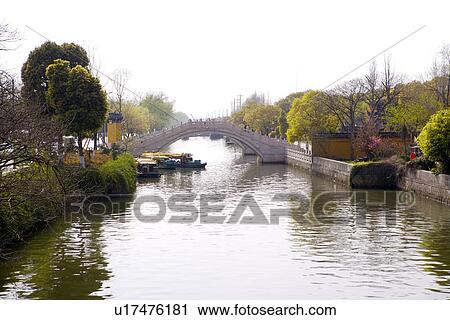 China, Suzhou, view along the canal View Large Photo Image Stock Image - China, Suzhou, view along the canal. Fotosearch