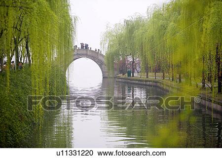 Stock Image - China, Zhejiang Province, Hangzhou, West Lake. Fotosearch