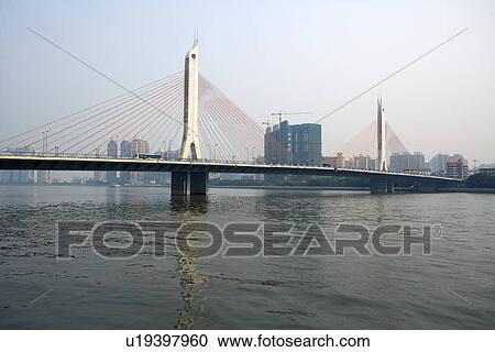 China,, Guangdong, Guangzhou, Haiyin Bridge View Large Photo Image Stock Image - China,, Guangdong, Guangzhou, Haiyin Bridge. Fotosearch