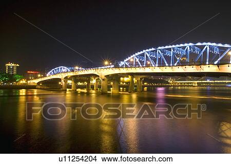 China, Guangdong, Guangzhou, People Bridge View Large Photo Image Picture - China, Guangdong, Guangzhou, People Bridge. Fotosearch