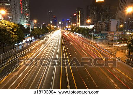 People's Republic of China, Guangdong, Shenzhen, thoroughfare View Large Photo Image Picture - People's Republic of China, Guangdong, Shenzhen, thoroughfare. Fotosearch