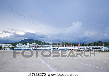 Stock Image - Airport, Sanya, Hainan, People's Republic of China. Fotosearch