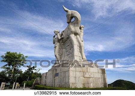 Asia, China, Hainan Island, Luhuitou, statue View Large Photo Image Stock Photography - Asia, China, Hainan Island, Luhuitou, statue. Fotosearch