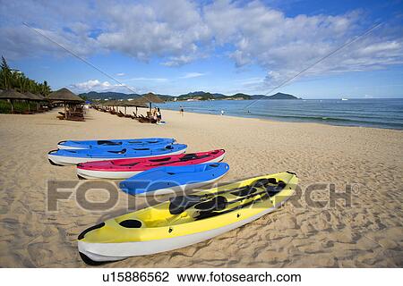 Asia, China, Hainan Island, Sanya, Dadong Sea View Large Photo Image Stock Image - Asia, China, Hainan Island, Sanya, Dadong Sea. Fotosearch
