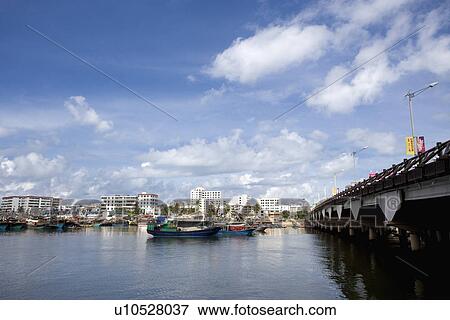 Harbor, Sanya, Hainan, People's Republic of China View Large Photo Image Stock Photo - Harbor, Sanya, Hainan, People's Republic of China. Fotosearch