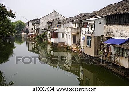 China, Jiangsu Province, Tongli Town, Ancient Scenic Town View Large Photo Image Picture - China, Jiangsu Province, Tongli Town, Ancient Scenic Town. Fotosearch
