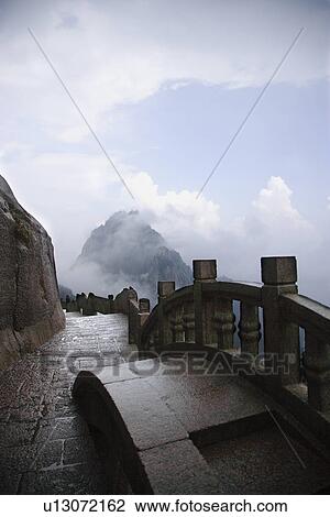 China, Anhui, Mt. Huangshan, Lotus peak, footpath View Large Photo Image Stock Image - China, Anhui, Mt. Huangshan, Lotus peak, footpath. Fotosearch