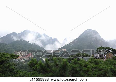 China, Anhui, Mt. Huangshan, North Sea Scenic Area View Large Photo Image Stock Image - China, Anhui, Mt. Huangshan, North Sea Scenic Area. Fotosearch