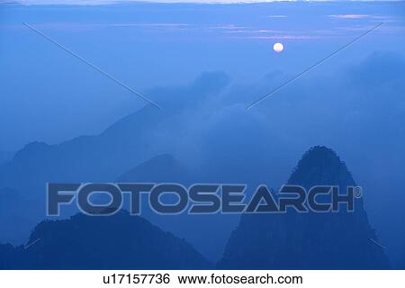 China, Anhui Province, Mt. Huangshan at sunrise View Large Photo Image Stock Photograph - China, Anhui Province, Mt. Huangshan at sunrise. Fotosearch