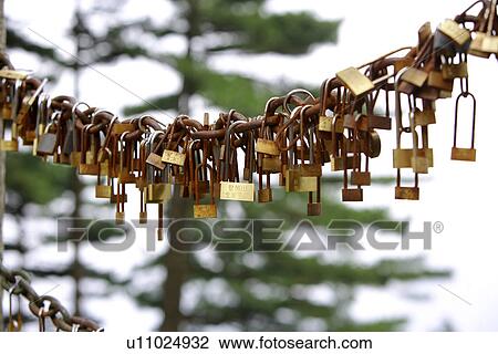 China, Anhui Province, Mt. Huangshan, Lovers Locks View Large Photo Image Stock Image - China, Anhui Province, Mt. Huangshan, Lovers Locks. Fotosearch