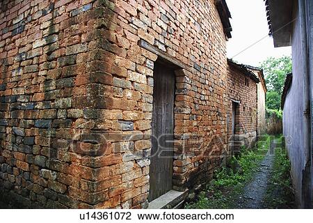 Stock Image - Cheng Kan Village, Anhui Province, China, Asia. Fotosearch