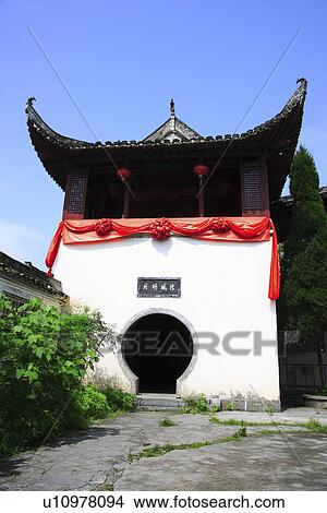 China, Anhui Province, Xidi Village, Pavilion, In ancient time, Unmarried girl standing in pavilion tossing an embroidered ball to choose a husband View Large Photo Image Picture - China, Anhui Province, Xidi Village, Pavilion, In ancient time, Unmarried girl standing in pavilion tossing an embroidered ball to choose a husband. Fotosearch
