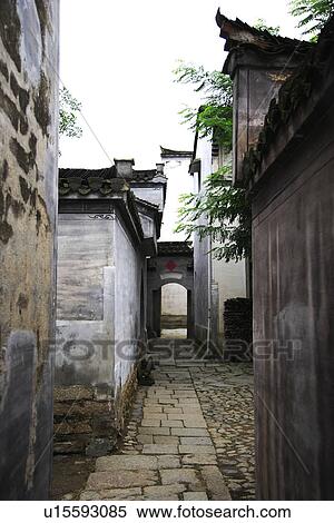 Houses, Cheng Kan Village, Anhui Province, China, Asia View Large Photo Image Stock Photography - Houses, Cheng Kan Village, Anhui Province, China, Asia. Fotosearch