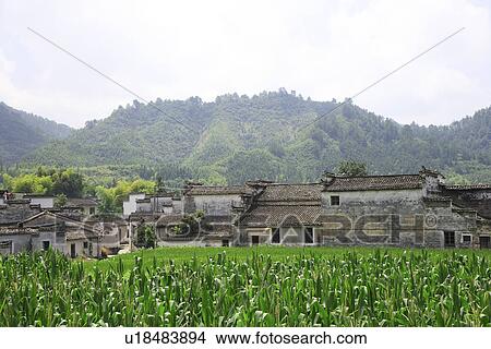 Xidi Village, Anhui Province, China View Large Photo Image Picture - Xidi Village, Anhui Province, China. Fotosearch