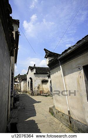 Ancient residential house, Hongcun village, Anhui Province, China, Asia View Large Photo Image Picture - Ancient residential house, Hongcun village, Anhui Province, China, Asia. Fotosearch