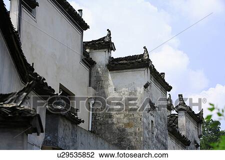 Ancient residential house, Hongcun village, Anhui Province, China View Large Photo Image Stock Image - Ancient residential house, Hongcun village, Anhui Province, China. Fotosearch