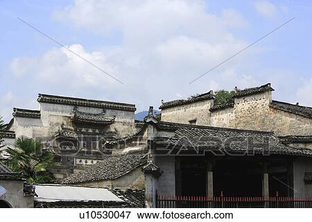 Ancient residential house, Hongcun village, Anhui Province, China, Asia View Large Photo Image Stock Photo - Ancient residential house, Hongcun village, Anhui Province, China, Asia. Fotosearch