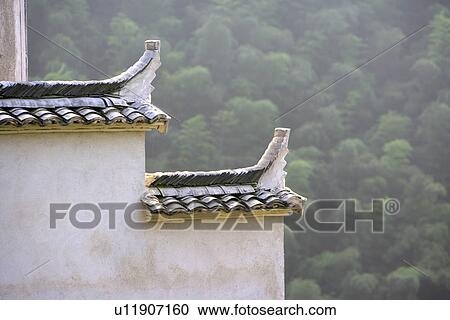 China, Anhui, Mount Huangshan area, bamboo forest and eaves View Large Photo Image Stock Image - China, Anhui, Mount Huangshan area, bamboo forest and eaves. Fotosearch