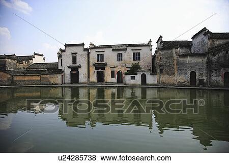 Stock Photo - Hongcun village, Anhui Province, China, Asia. Fotosearch
