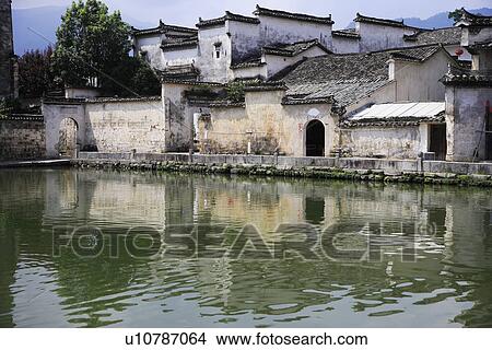 Picture - Nanhu Academy Of Classical Learning, Hongcun village, Anhui Province, China, Asia. Fotosearch