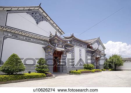 Picture - China, Yunnan Province, Architectural Feature about Bai Minority. Fotosearch
