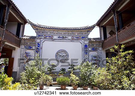 China, Yunnan Province, Architectural Feature about Bai Minority View Large Photo Image Stock Image - China, Yunnan Province, Architectural Feature about Bai Minority. Fotosearch
