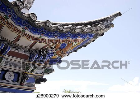 China, Yunnan Province, Architectural Feature about Bai Minority View Large Photo Image Stock Photo - China, Yunnan Province, Architectural Feature about Bai Minority. Fotosearch