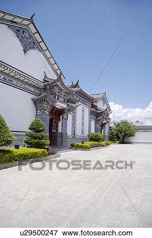 Stock Photo - China, Yunnan Province, Architectural Feature about Bai Minority. Fotosearch