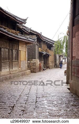 China, Yunnan Province, Baisha old town View Large Photo Image Stock Photo - China, Yunnan Province, Baisha old town. Fotosearch
