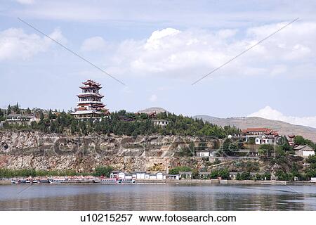 Stock Photo - China, Yunnan Province, Dali, pagoda. Fotosearch