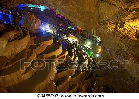 Stock Image - China, Yunnan Province, Jiuxiang Cave. Fotosearch