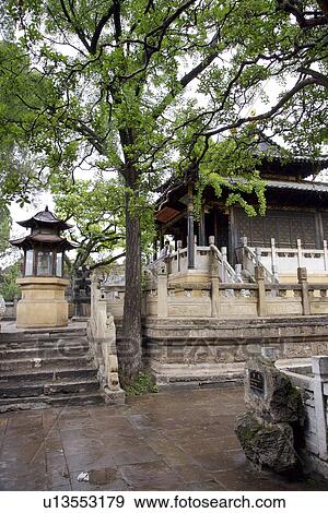 China, Yunnan Province, Kunming, temple View Large Photo Image Stock Photo - China, Yunnan Province, Kunming, temple. Fotosearch