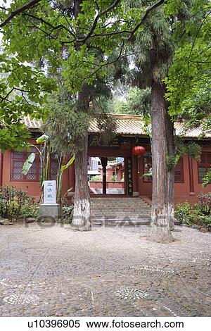 China, Yunnan Province, Kunming, temple View Large Photo Image Stock Photography - China, Yunnan Province, Kunming, temple. Fotosearch