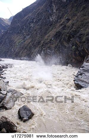 China, Yunnan Province, Lijiang, Tiger-leaping Gorge View Large Photo Image Stock Image - China, Yunnan Province, Lijiang, Tiger-leaping Gorge. Fotosearch