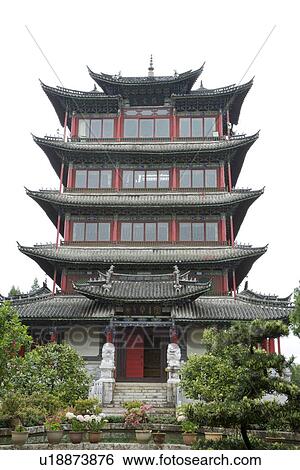 China, Yunnan Province, pavilion View Large Photo Image Stock Photograph - China, Yunnan Province, pavilion. Fotosearch