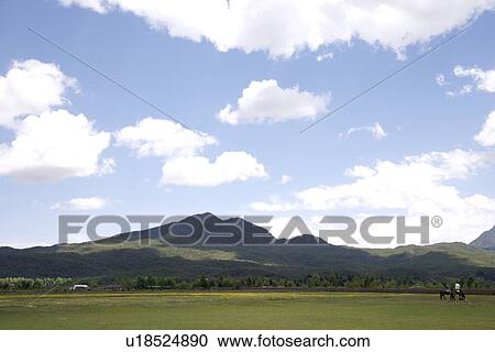 Stock Image - China, Yunnan Province, Plain. Fotosearch