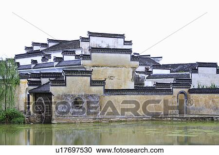 Cheng Kan Village, Anhui Province, China, Asia View Large Photo Image Stock Image - Cheng Kan Village, Anhui Province, China, Asia. Fotosearch
