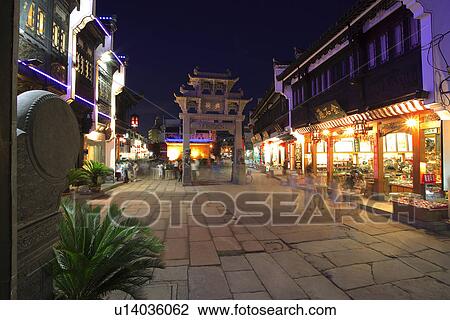 China, Anhui, Tunxi Ancient Street View Large Photo Image Stock Image - China, Anhui, Tunxi Ancient Street. Fotosearch