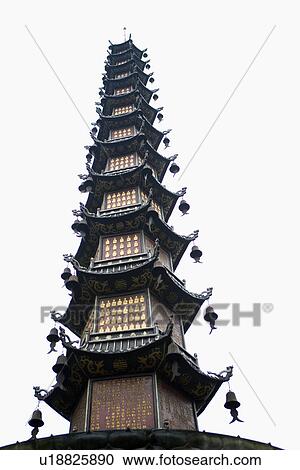 China, Sichuan, Wenshu Monastery, Pagoda View Large Photo Image Stock Image - China, Sichuan, Wenshu Monastery, Pagoda. Fotosearch