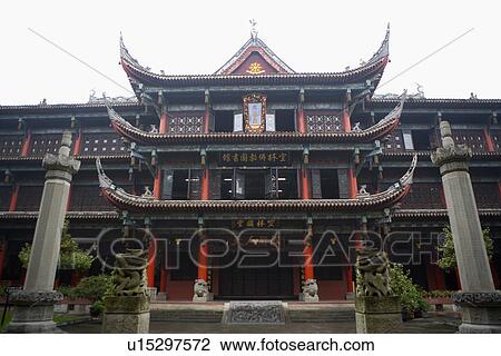 Stock Image - China, Sichuan, Wenshu Monastery. Fotosearch