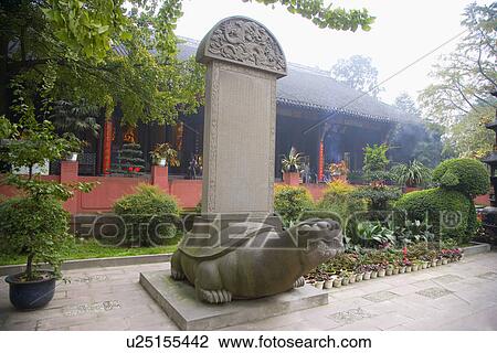 Stock Image - Qingyanggong is the major Daoist sanctuary and temple in Chengd. Fotosearch