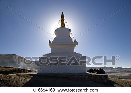 China, Sichuan, First Bay Of The Winding Yellow River, White tower View Large Photo Image Stock Photo - China, Sichuan, First Bay Of The Winding Yellow River, White tower. Fotosearch