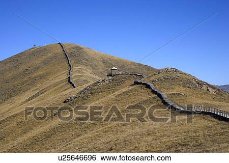 China, Sichuan, First Bay Of The Winding Yellow River View Large Photo Image Stock Photograph - China, Sichuan, First Bay Of The Winding Yellow River. Fotosearch
